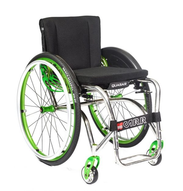 Offcarr Quasar is lightweight, flexible and agile. The Quasar’s titanium frame weighs just 4kgs, it’s one of the lightest wheelchairs in its range