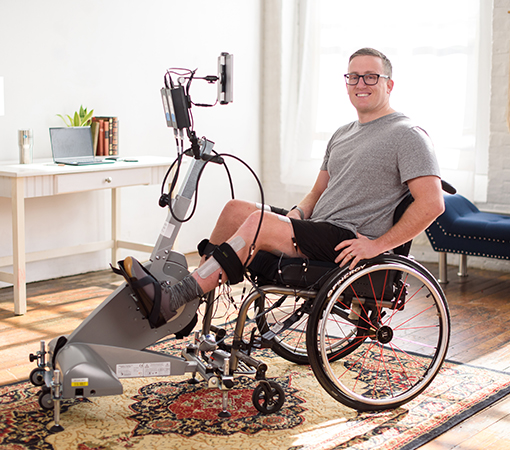 The RT300 family of FES cycles for neuro rehab, is suitable for a wide range of patients. It’s the only technology with FES cycling for arms and legs, as well as providing trunk stimulation.