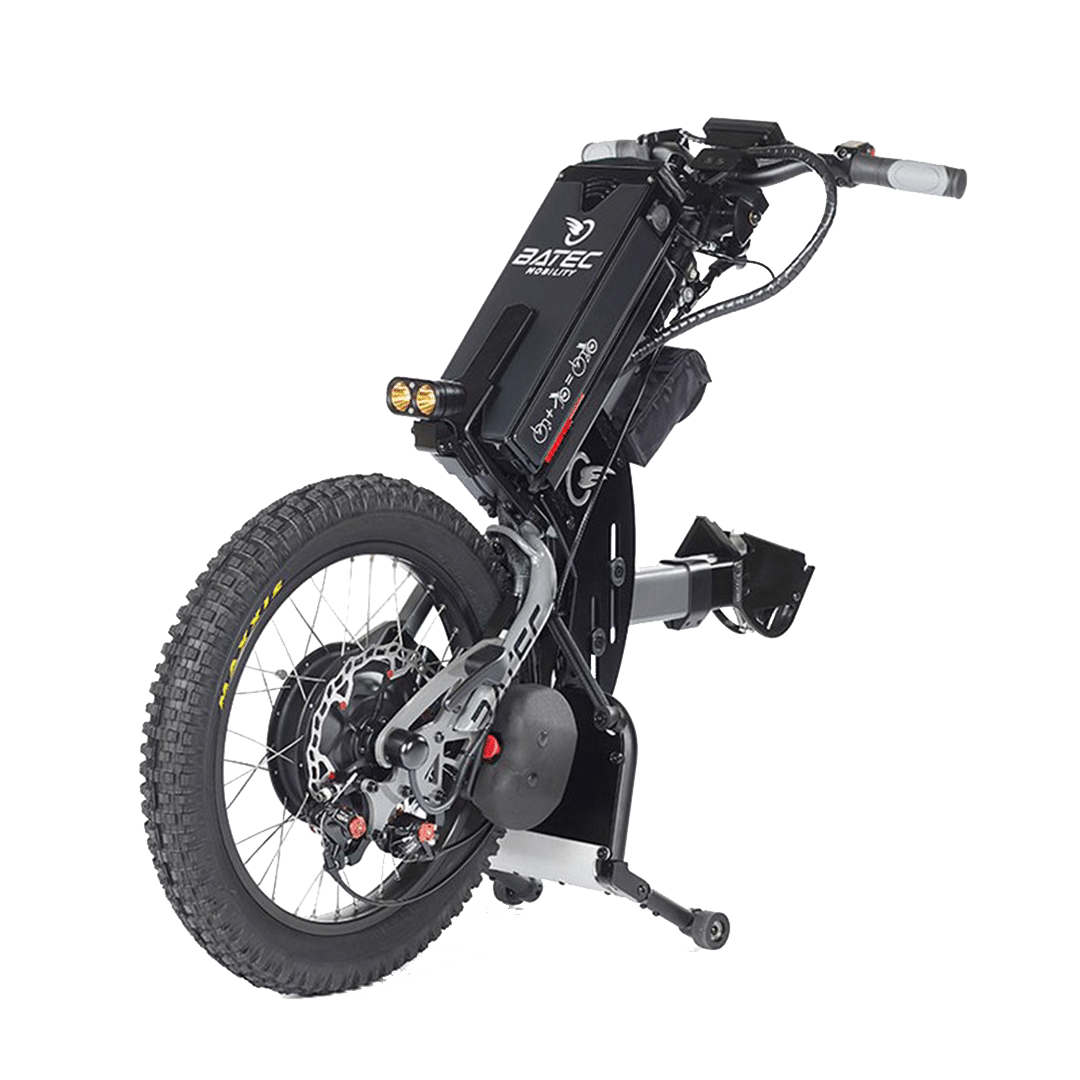 Batec Scrambler 2 Plus off-road wheelchair power attachment UK Batec Scrambler 2 Plus off-road wheelchair power attachment UK