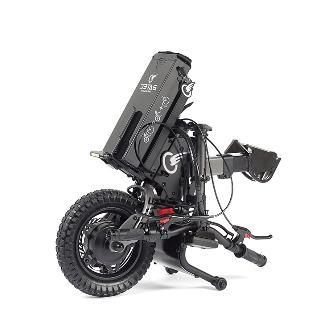 Batec Mini 2 Plus folding wheelchair power attachment with cruise control Batec Mini 2 Plus folding wheelchair power attachment with cruise control